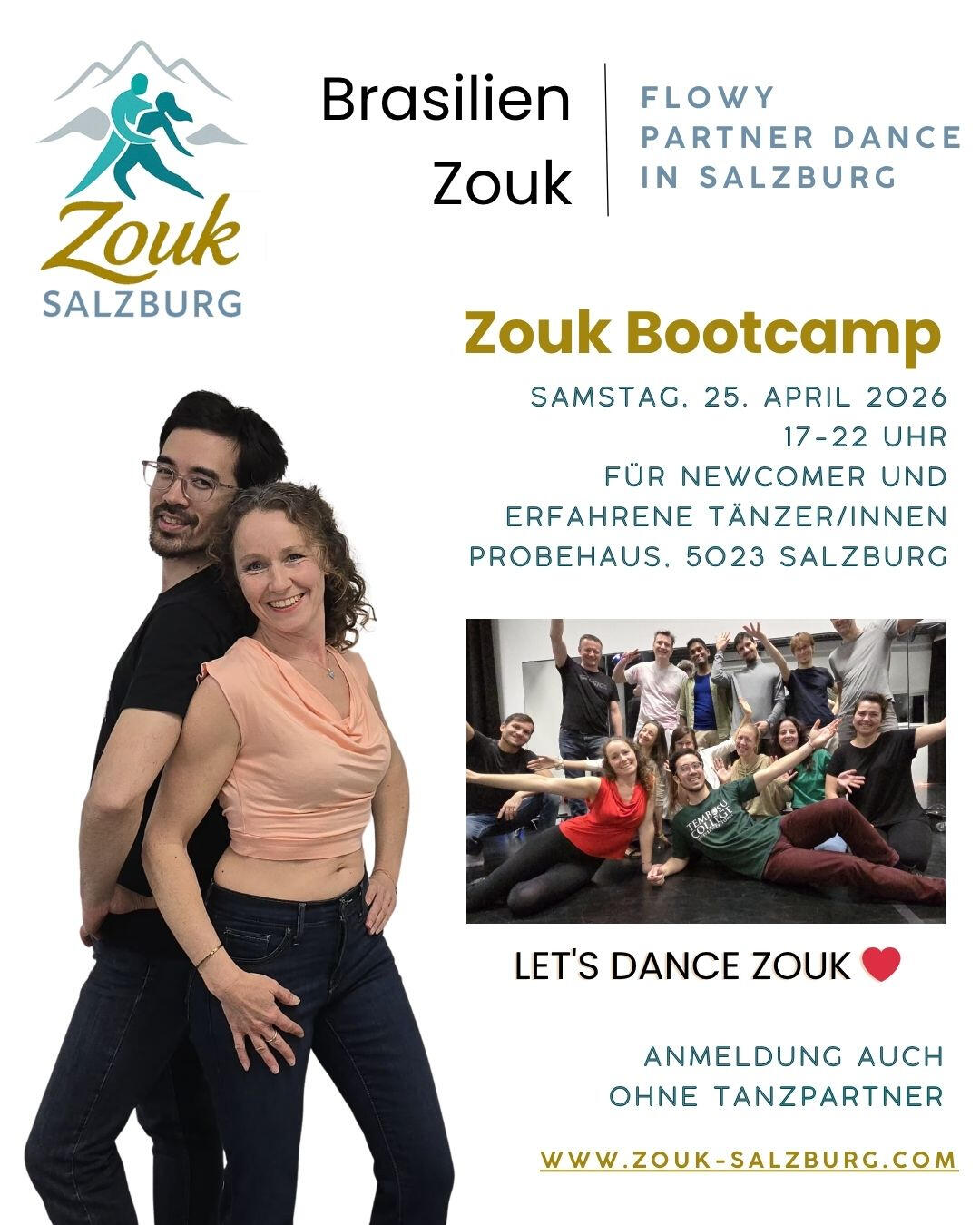 Zouk-Bootcamp – 25. April Zouk-Bootcamp – 25. April